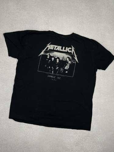 Metallica × Rock T Shirt × Rock Tees Mens Metallic