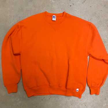 Vintage Russell Athletic Pro Cotton T Shirt L Orange