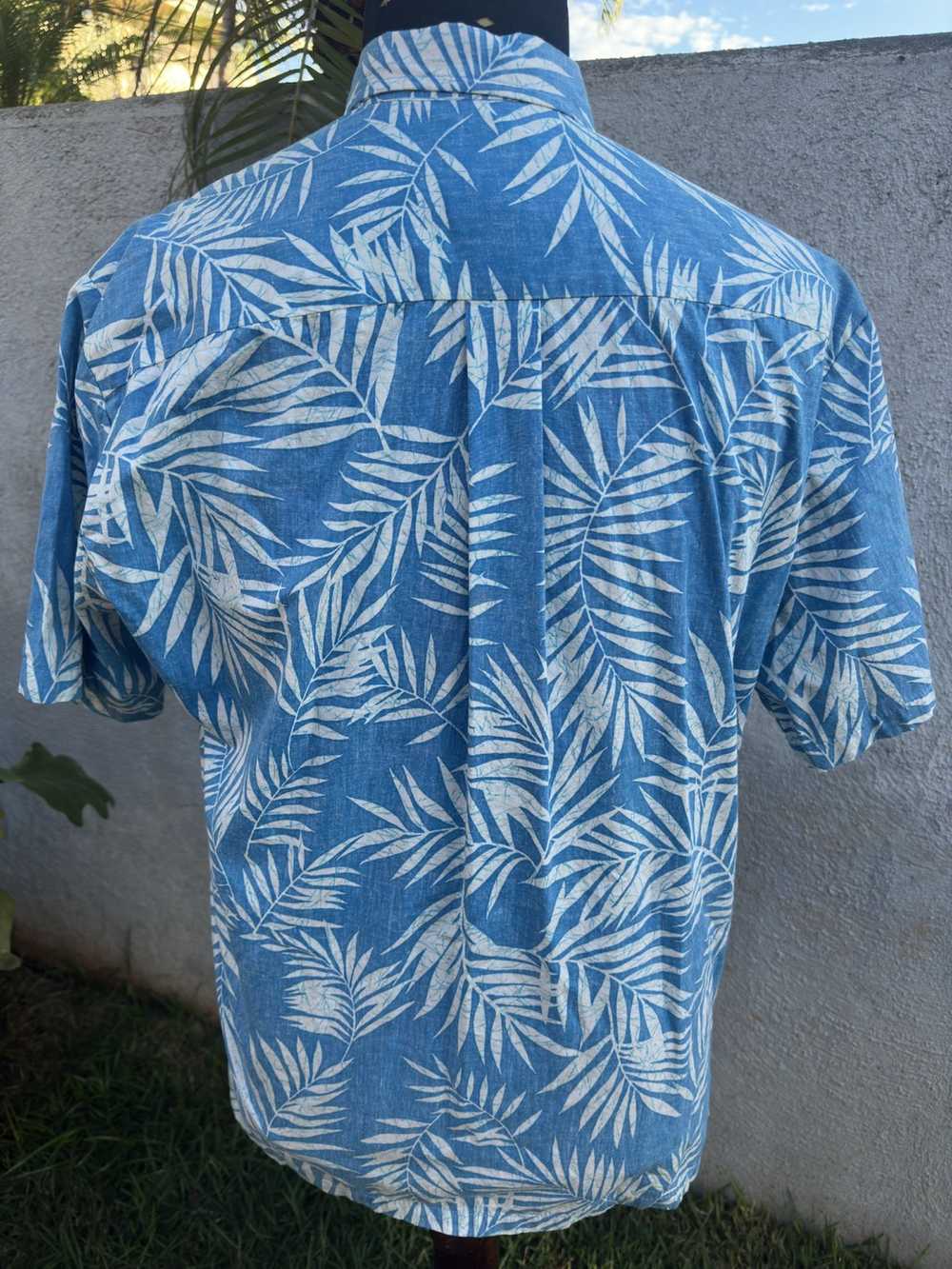 Tori Richard Tori Richard Hawaiian Print Blue Ful… - image 2