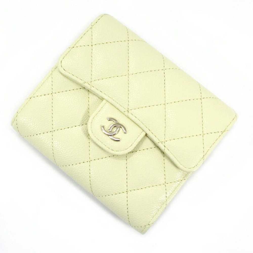 Chanel CHANEL Trifold Wallet Matelasse Leather Ca… - image 1