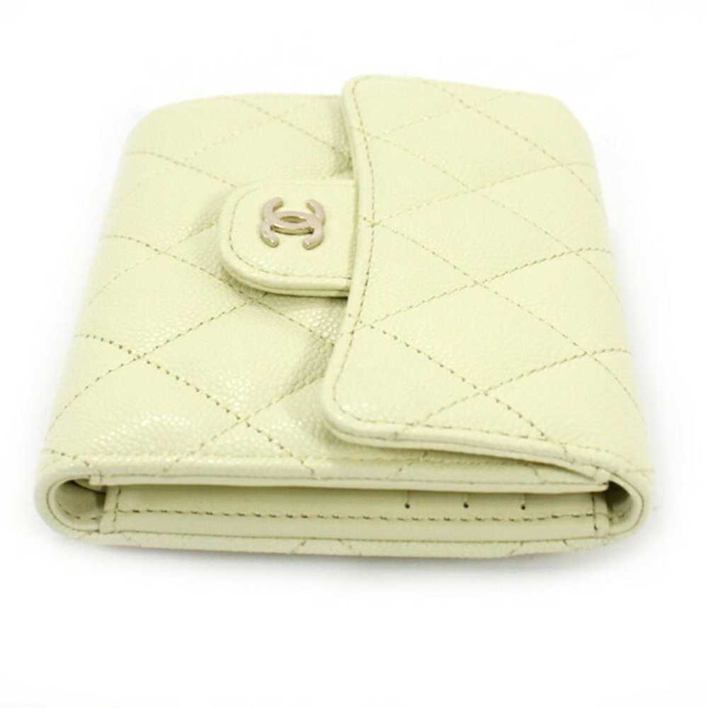 Chanel CHANEL Trifold Wallet Matelasse Leather Ca… - image 3