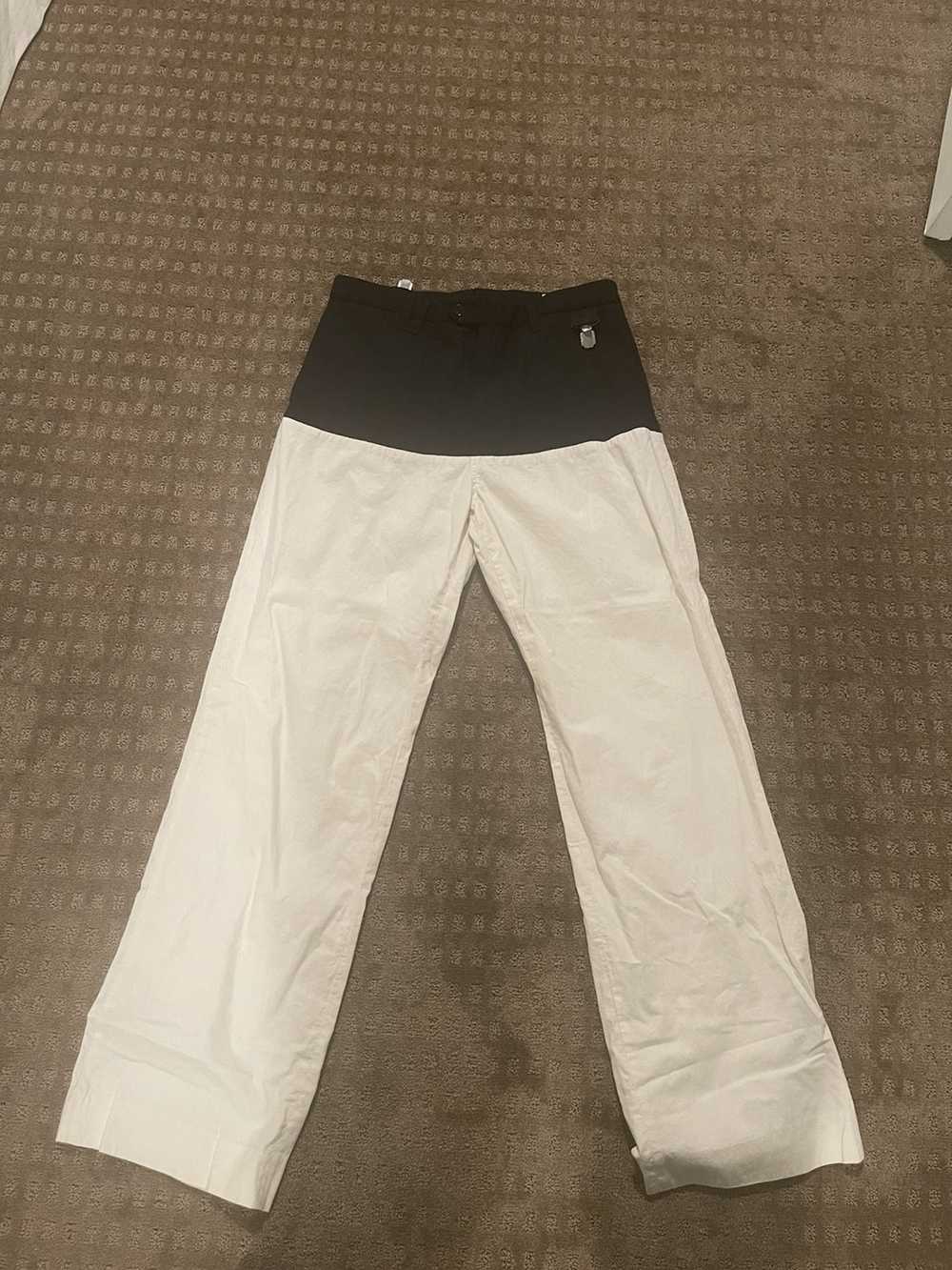 Raf Simons Straight Fit Pants With Horizontal Cut - image 3