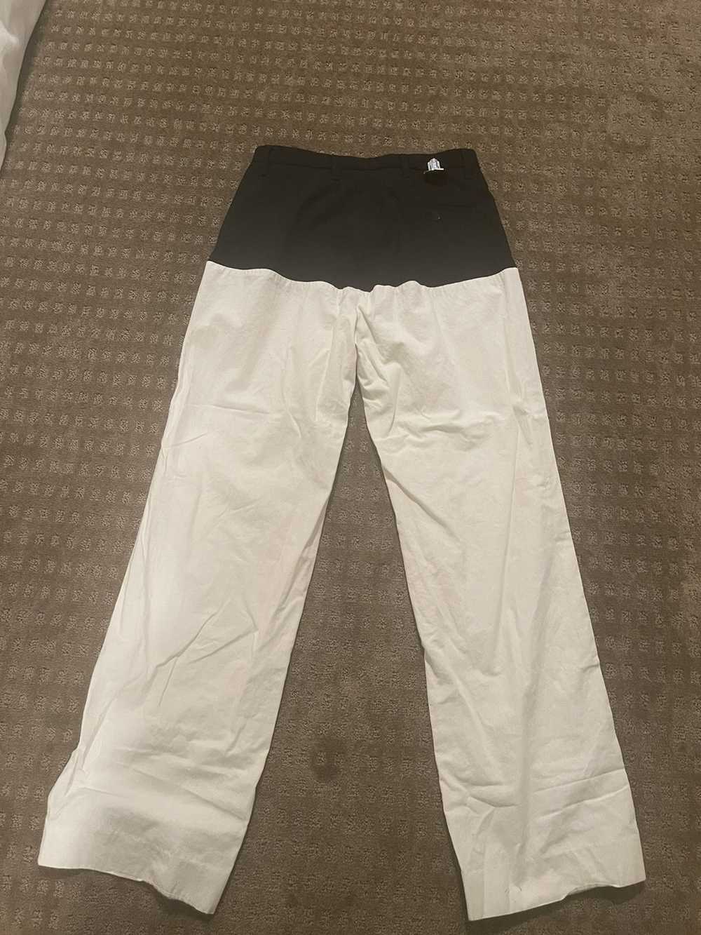 Raf Simons Straight Fit Pants With Horizontal Cut - image 4