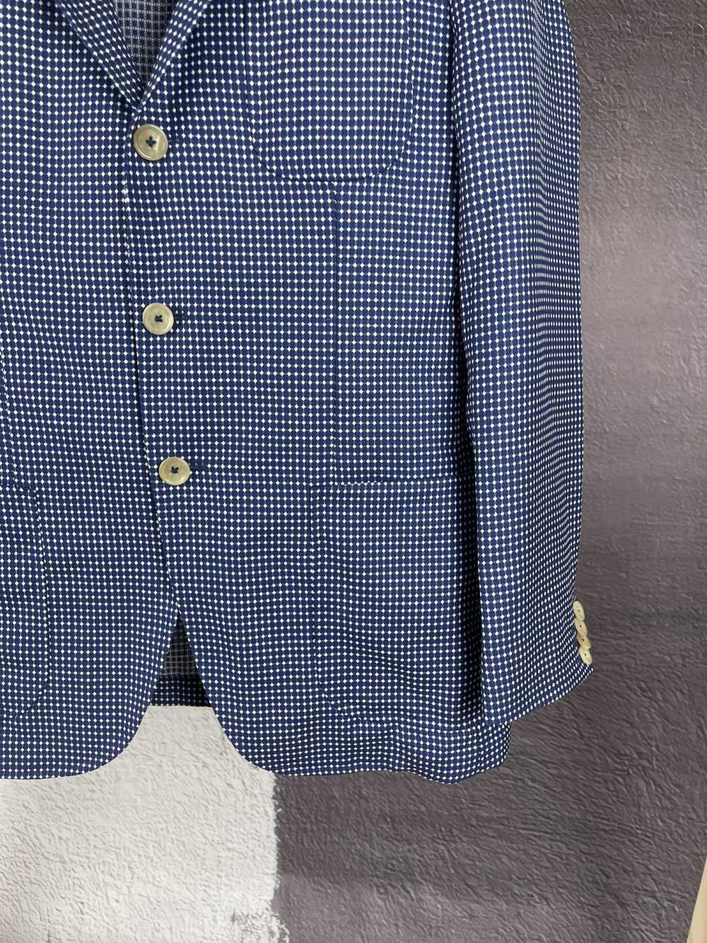 Paoloni Paoloni wool linen 3 button unlined blaze… - image 5