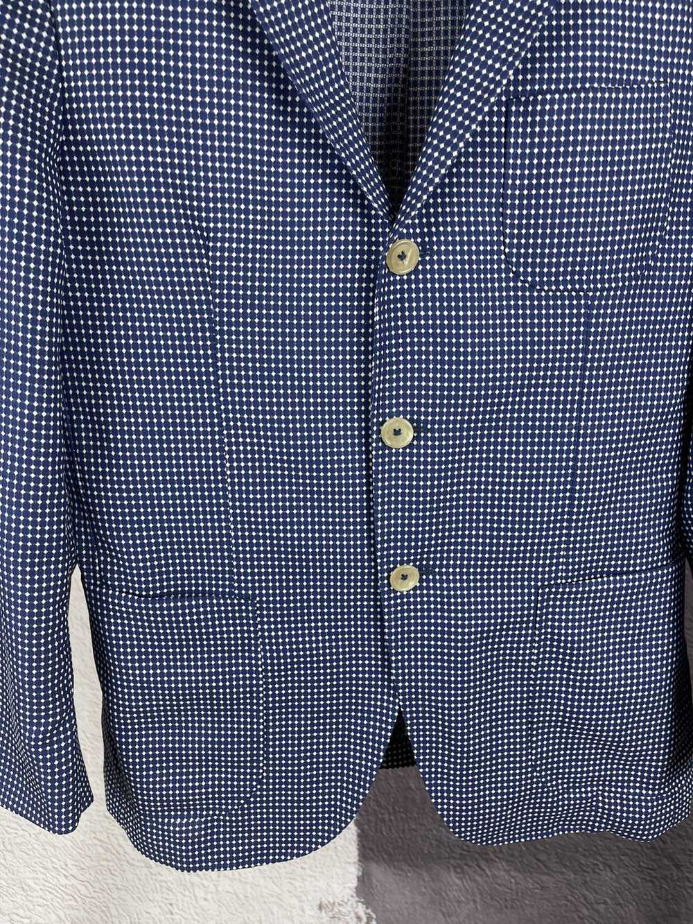 Paoloni Paoloni wool linen 3 button unlined blaze… - image 8