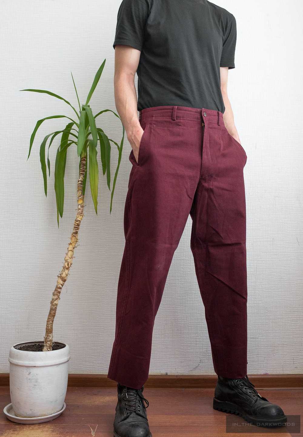 Issey Miyake Purple Issey Miyake cotton pants - image 2