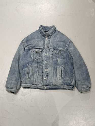 Balenciaga denim best sale jacket men