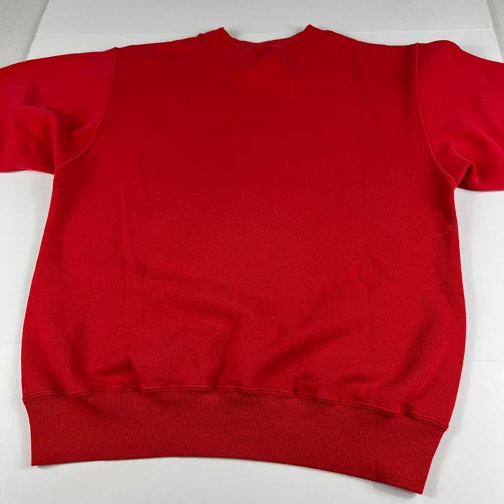 VTG 90s NBA Chicago Bulls Sweatshirt Medium Red F… - image 12