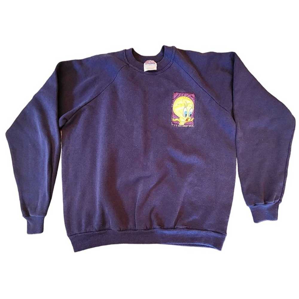 Vintage 1995 Womens Tweety Bird Sweater Crewneck … - image 1