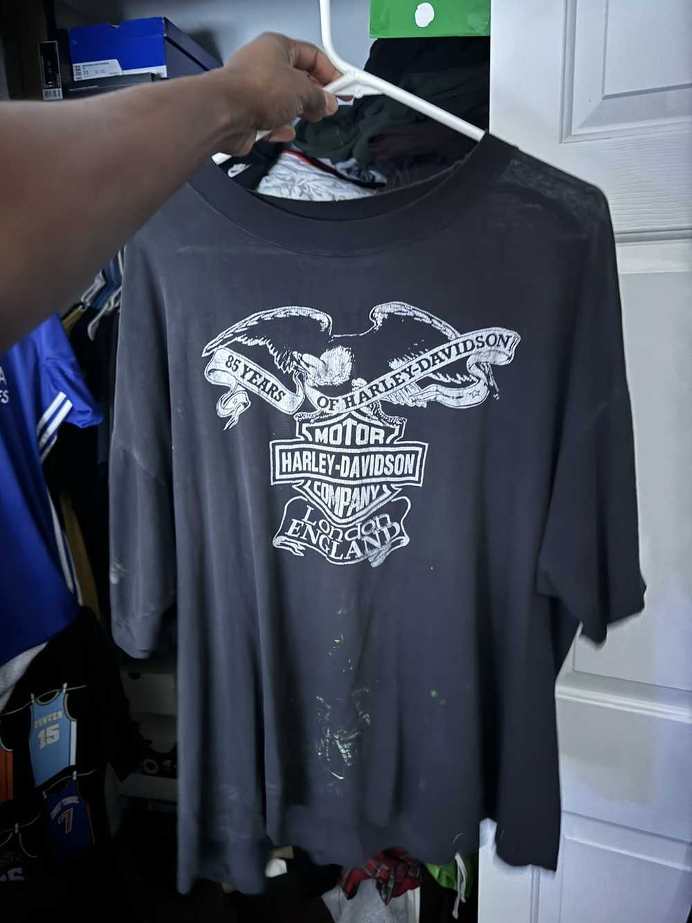 Harley Davidson × Vintage Vintage Splatter London… - image 2