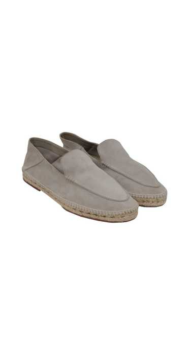 Loro Piana Seaside Walk Espadrilles Light Gray Sue