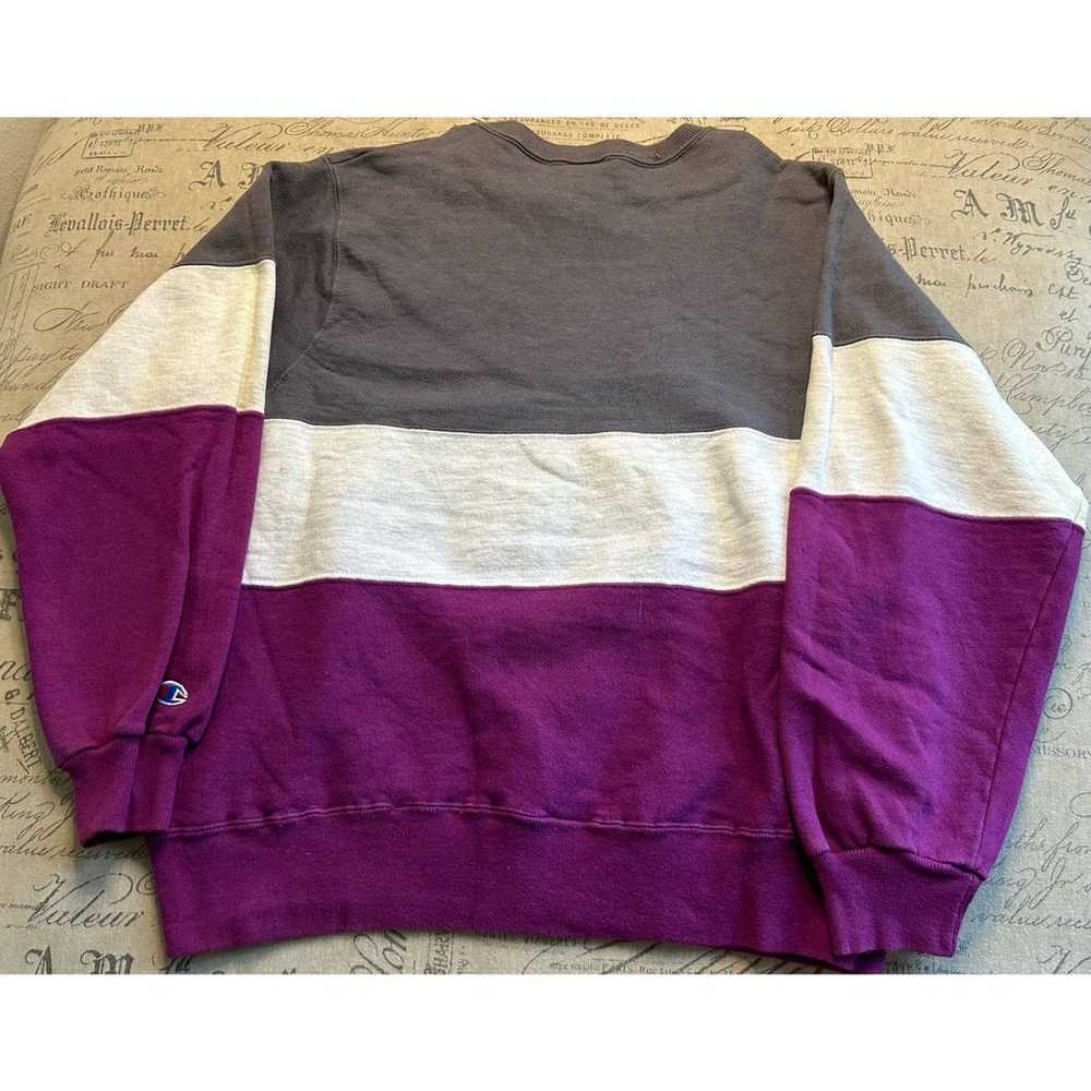 Vintage Champion Color Block Sweatshirt - image 4