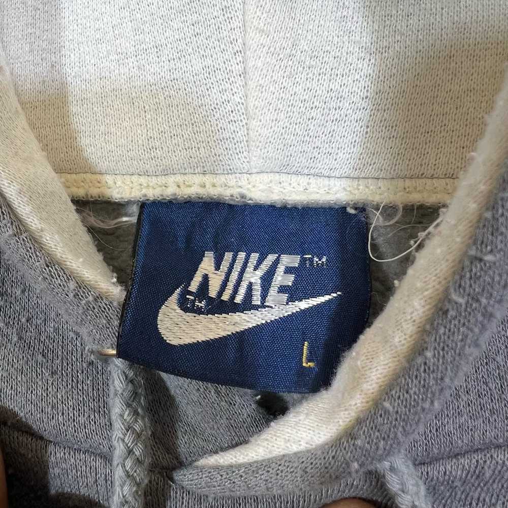 Nike Vintage 70s Nike Hoodie striped gray (L) - image 3