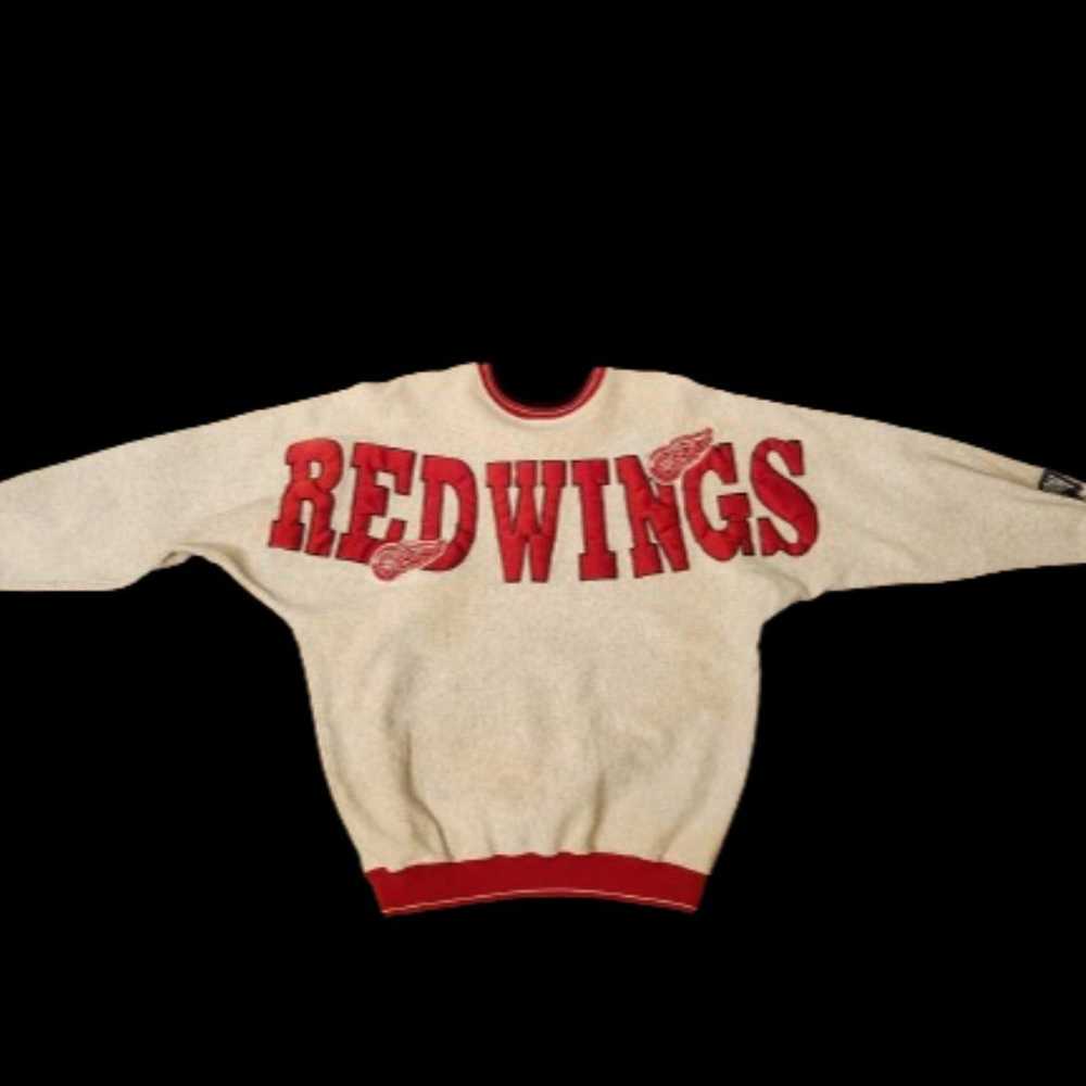Vtg NHL Legends USA Detroit Red Wings Gray Sweats… - image 1
