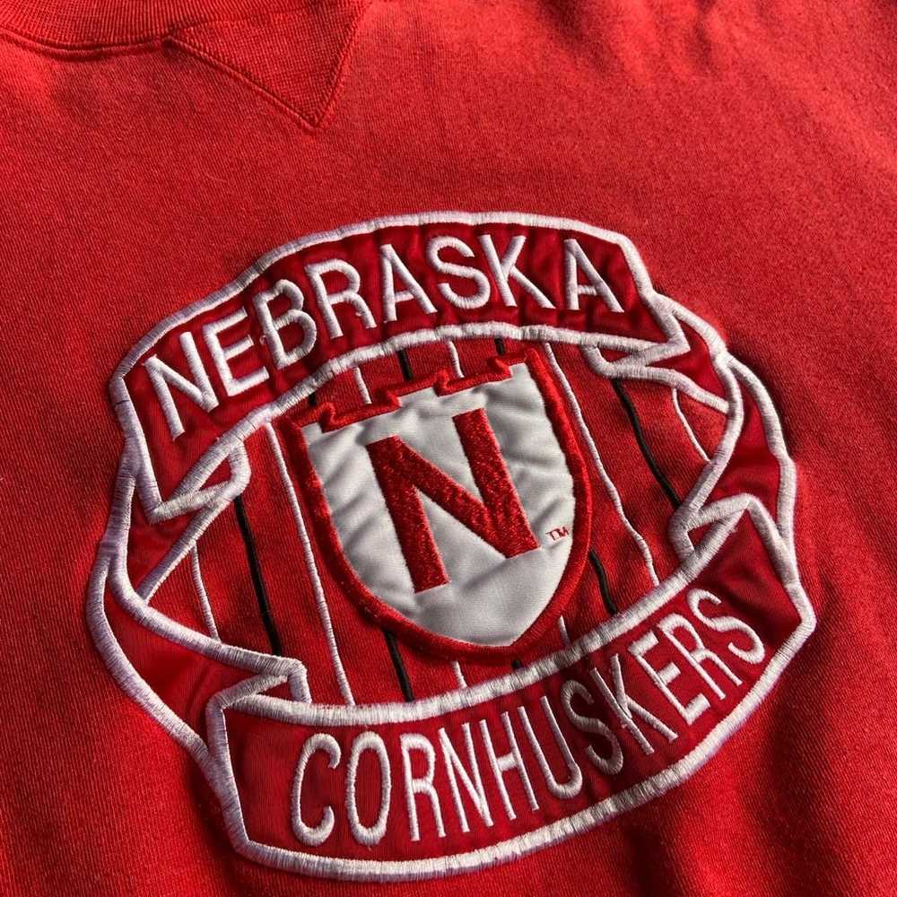 Vintage 90s University of Nebraska Cornhuskers Cr… - image 2