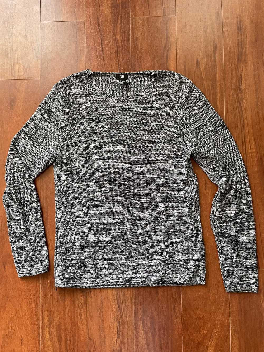 H&M H&M stitch sweater heather grey medium - image 1