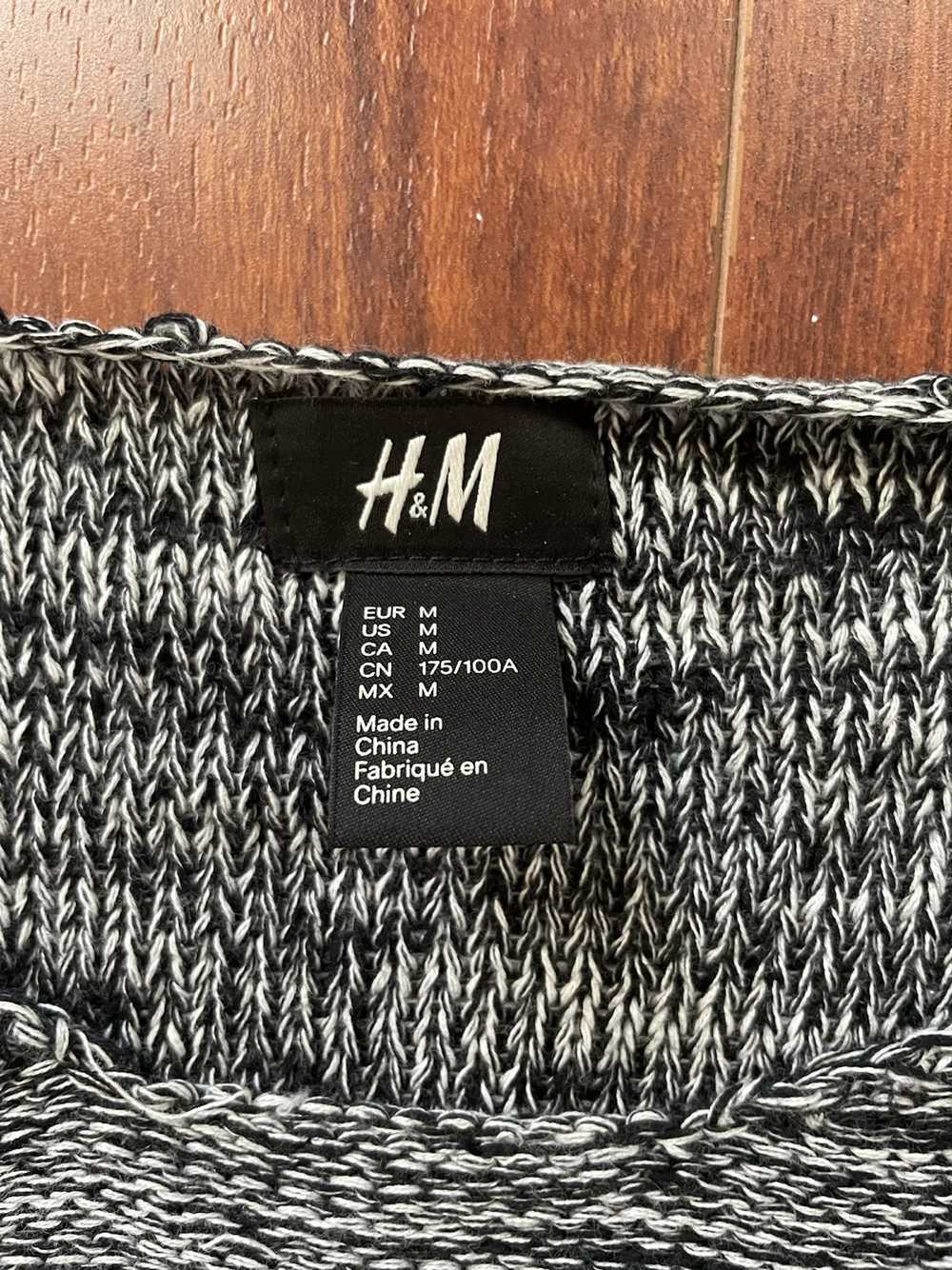 H&M H&M stitch sweater heather grey medium - image 2