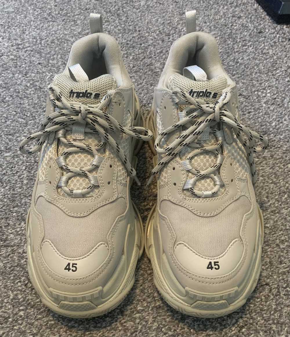 Balenciaga Balenciaga Triple S Biege Size 12/45 G… - image 1