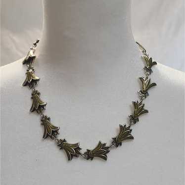 Vintage MFA Tulip Motif Necklace - image 1