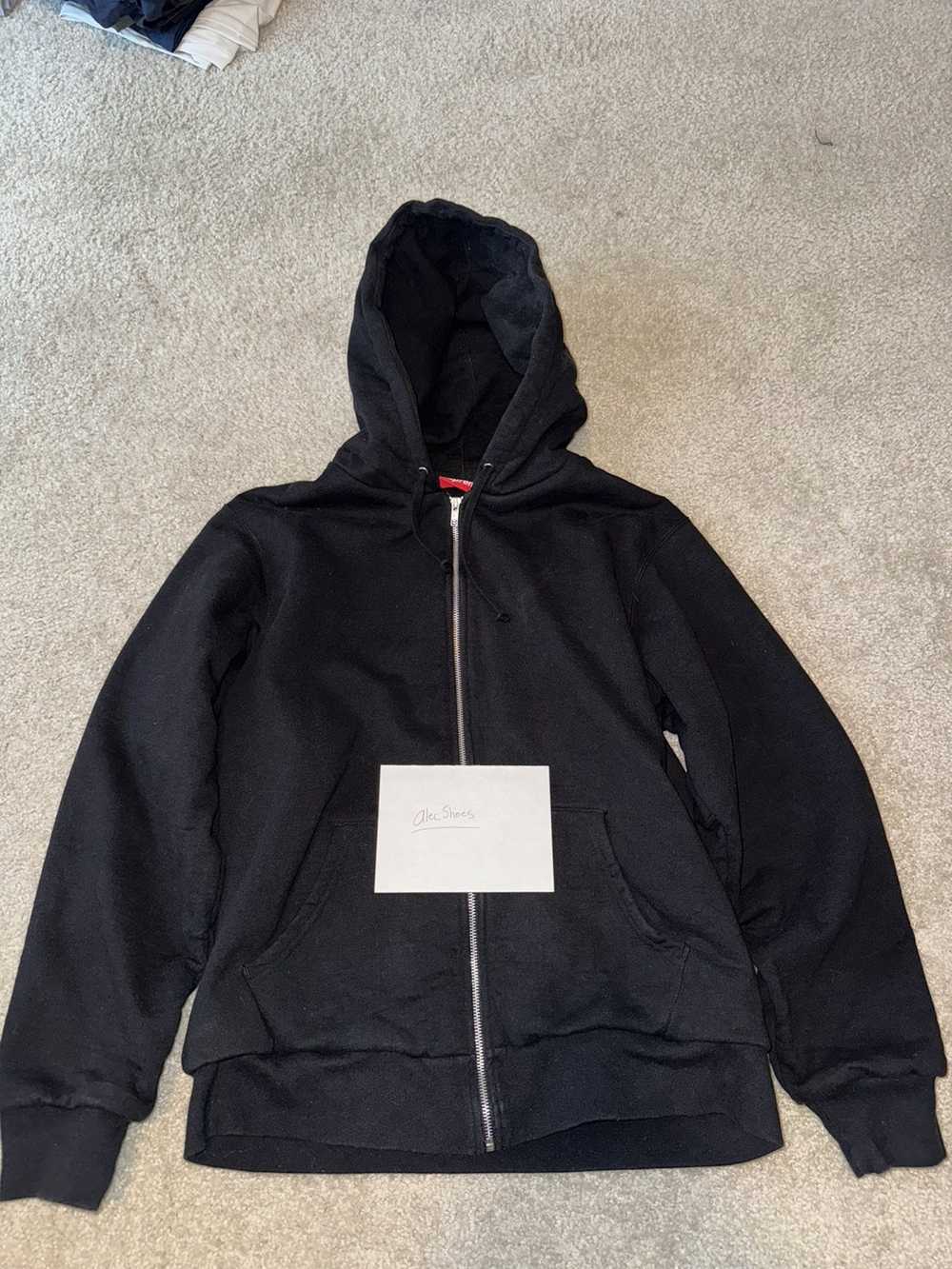 Supreme Supreme Script Zip-up Hoodie - image 1