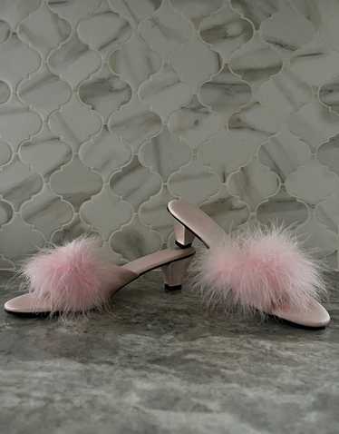 Vintage Furry Pink Barbie Heels