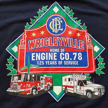 Wrigleyville Fire Dept T Shirt Men’s Medium Chicag