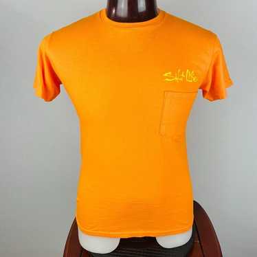 NWT Men's REEL LIFE long sleeve UV shirt Sun Defender Peach SZ XL