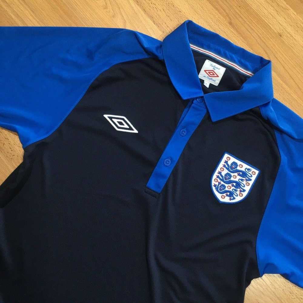 Umbro Blue England Soccer Football Tailored Jerse… - image 4