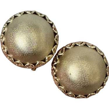 Whiting and Davis Gold Tone Earrings - image 1