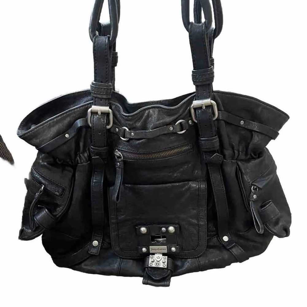 Juicy Couture black leather shoulder bag - image 10