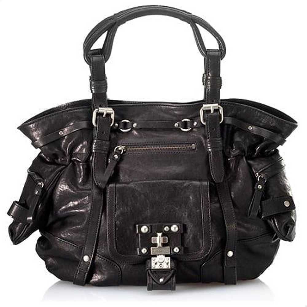 Juicy Couture black leather shoulder bag - image 3