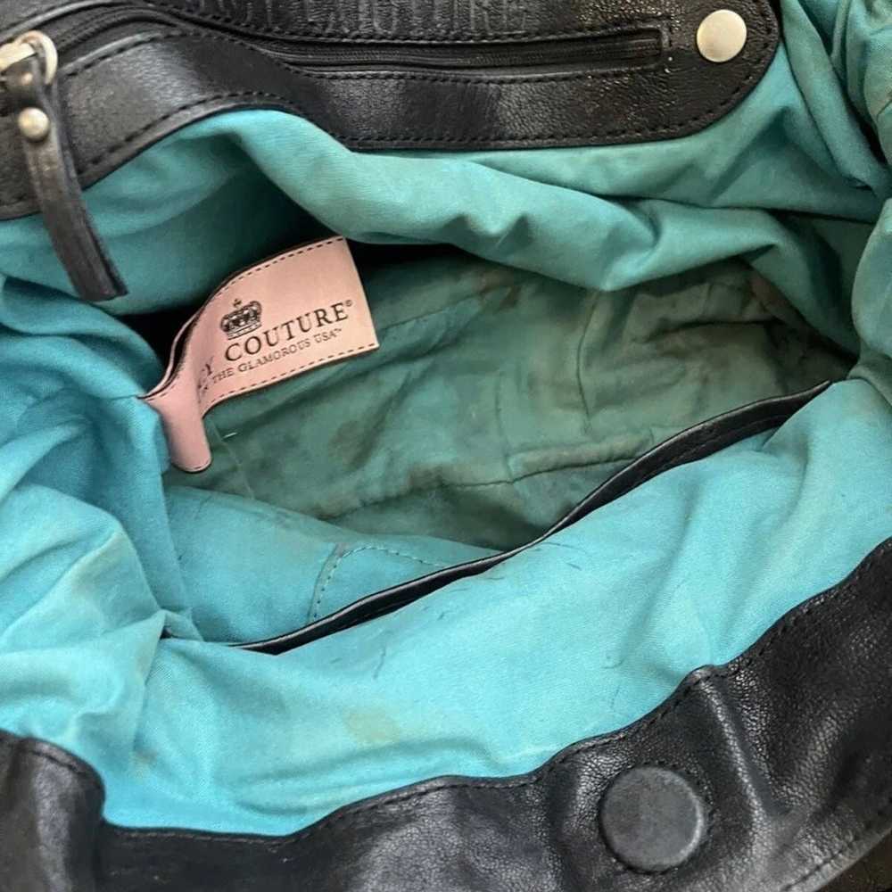 Juicy Couture black leather shoulder bag - image 6