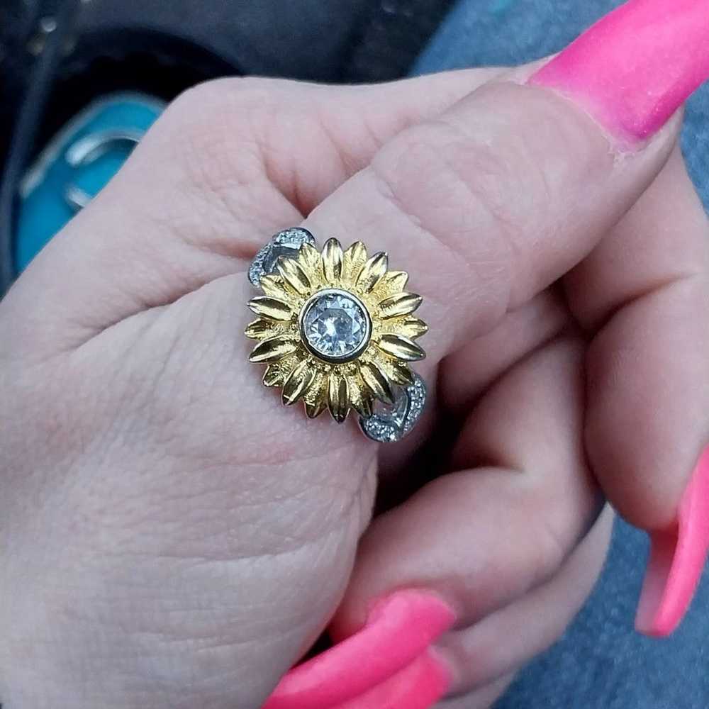 Vintage Sunflower Ring. - image 1
