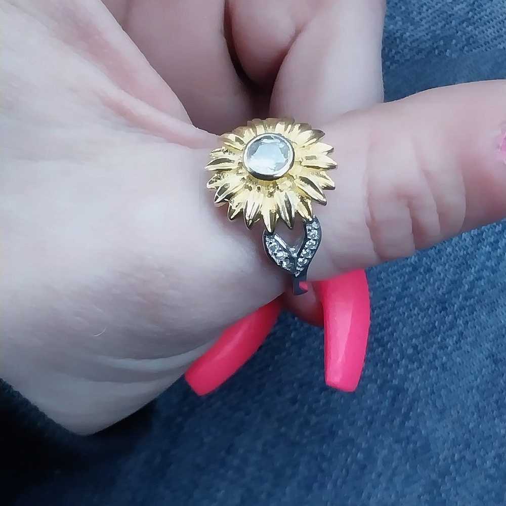Vintage Sunflower Ring. - image 2