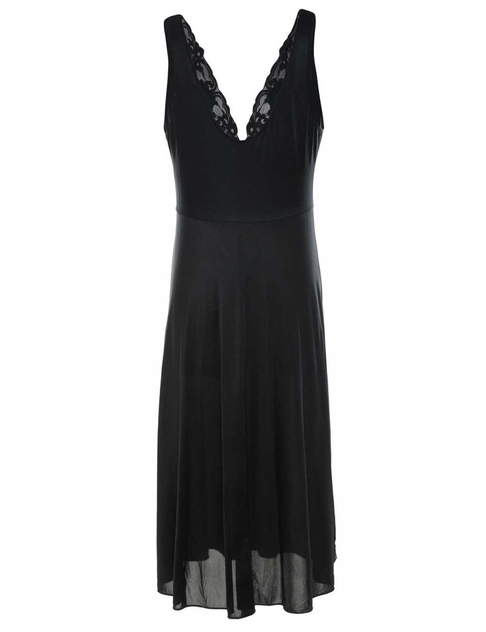 Classic Black Lace Nightdress - S - image 2