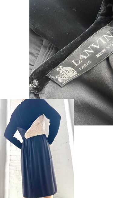 silk velvet Lanvin dress