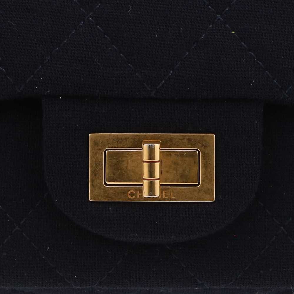 Chanel Chanel 2.55 handbag in navy blue jersey Co… - image 2