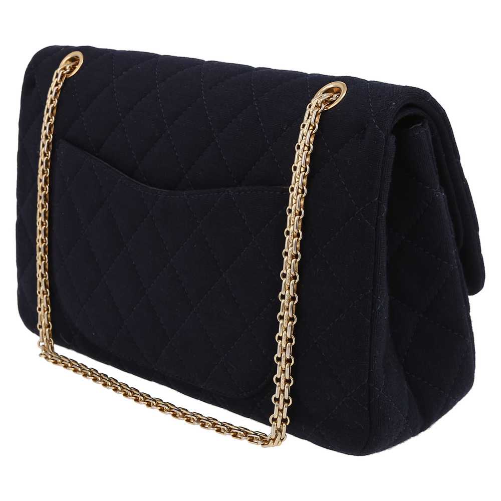 Chanel Chanel 2.55 handbag in navy blue jersey Co… - image 6