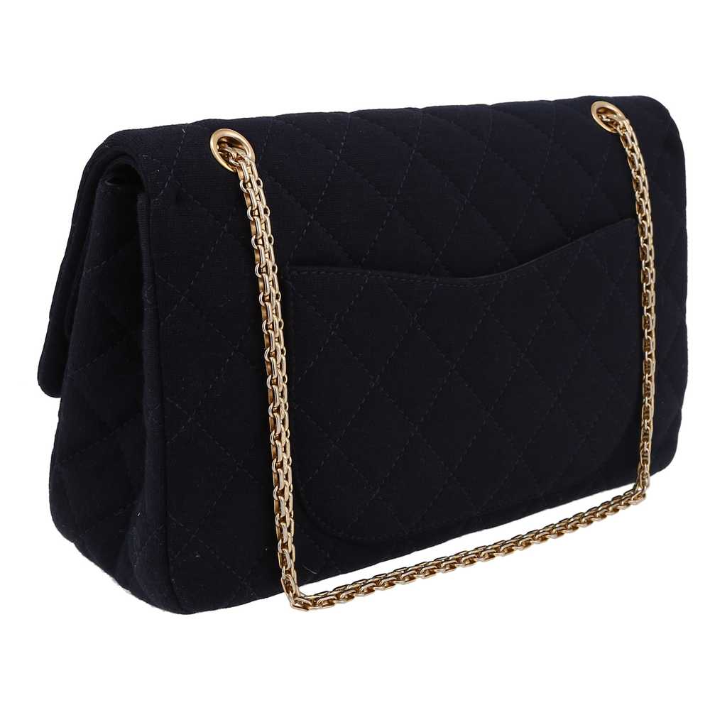 Chanel Chanel 2.55 handbag in navy blue jersey Co… - image 7