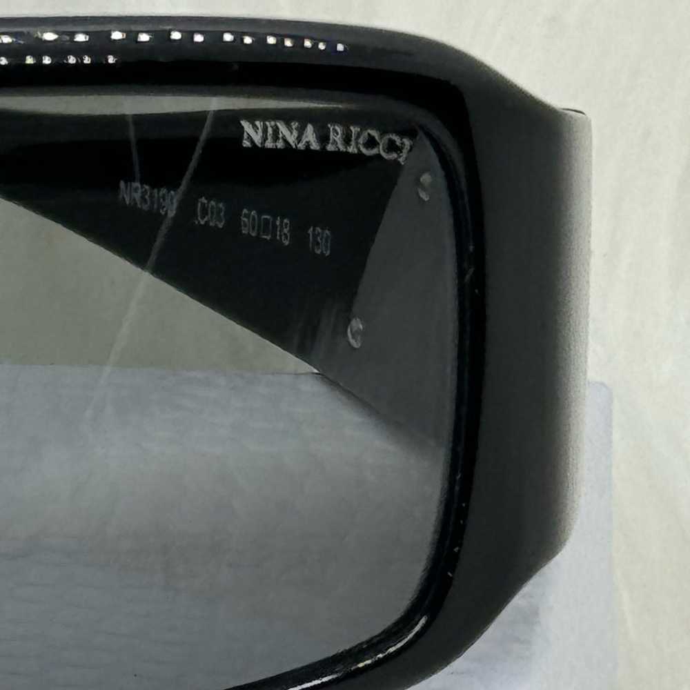 Vintage Nina Ricci Black Rectangular Framed Sungl… - image 4