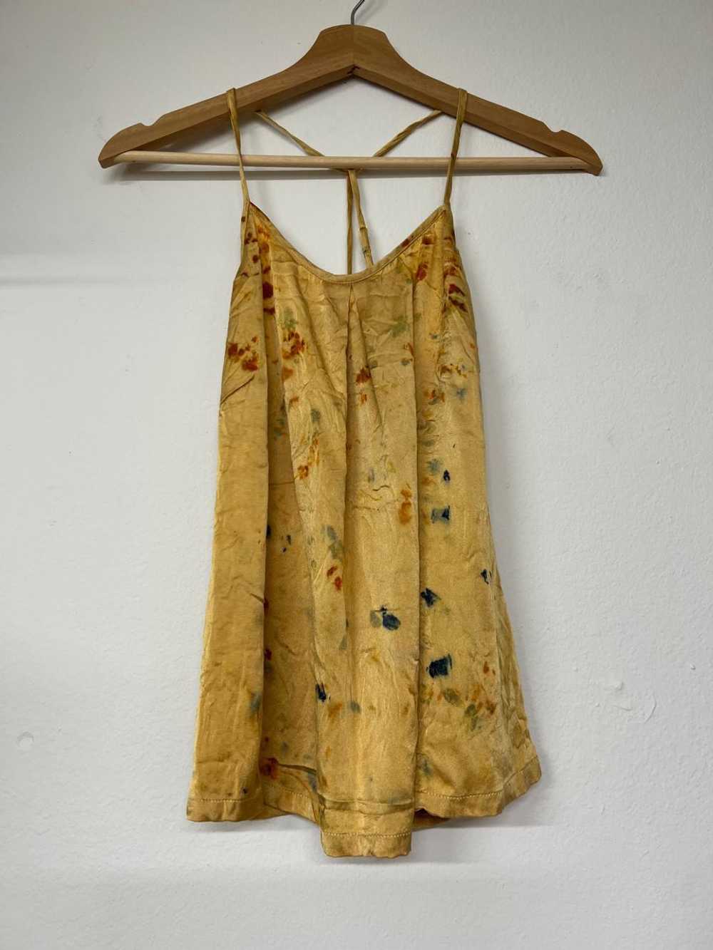 Golden Hour West Plant Dyed Pure Silk Top (XS) |… - image 2
