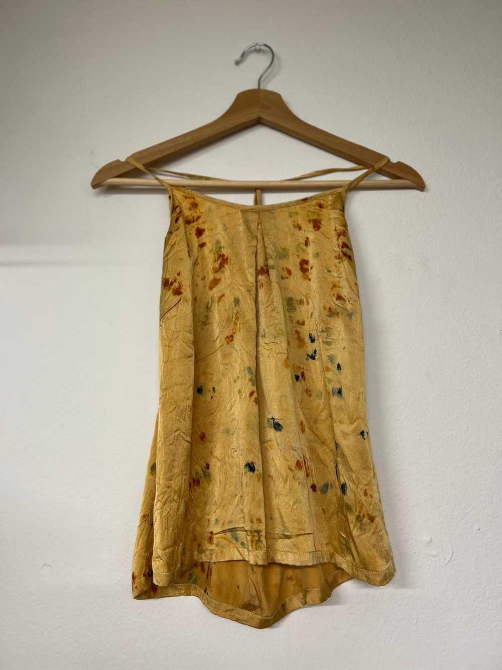 Golden Hour West Plant Dyed Pure Silk Top (XS) |… - image 3