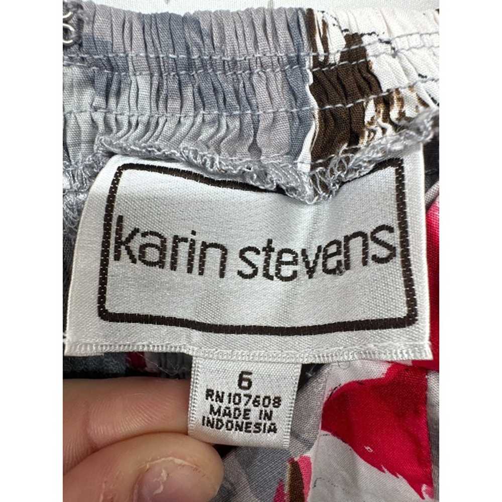 Karin Stevens Dress Sz 6 Vintage Retro Pin-Up Flo… - image 5