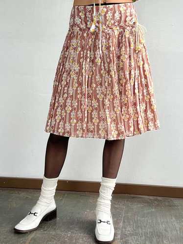 Vintage Cacharel Daisy Cotton Skirt - Prints