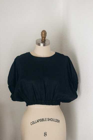 MATTEAU Cocoon Top in Black (3)