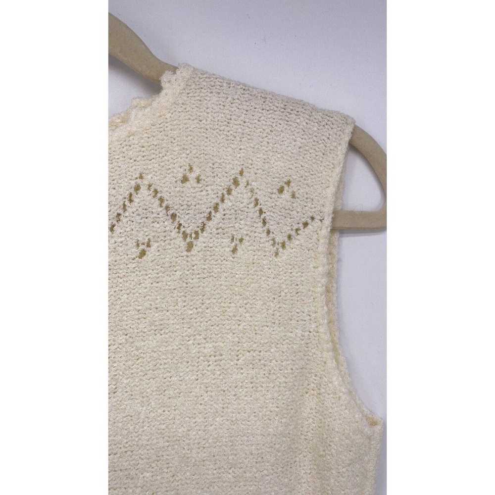 Vintage St John Knit Dress Small Medium Cream Poi… - image 3