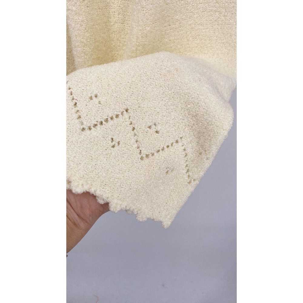 Vintage St John Knit Dress Small Medium Cream Poi… - image 4
