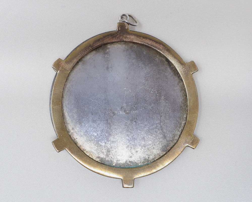 Art Nouveau Medallion Portrait Pendant - image 4