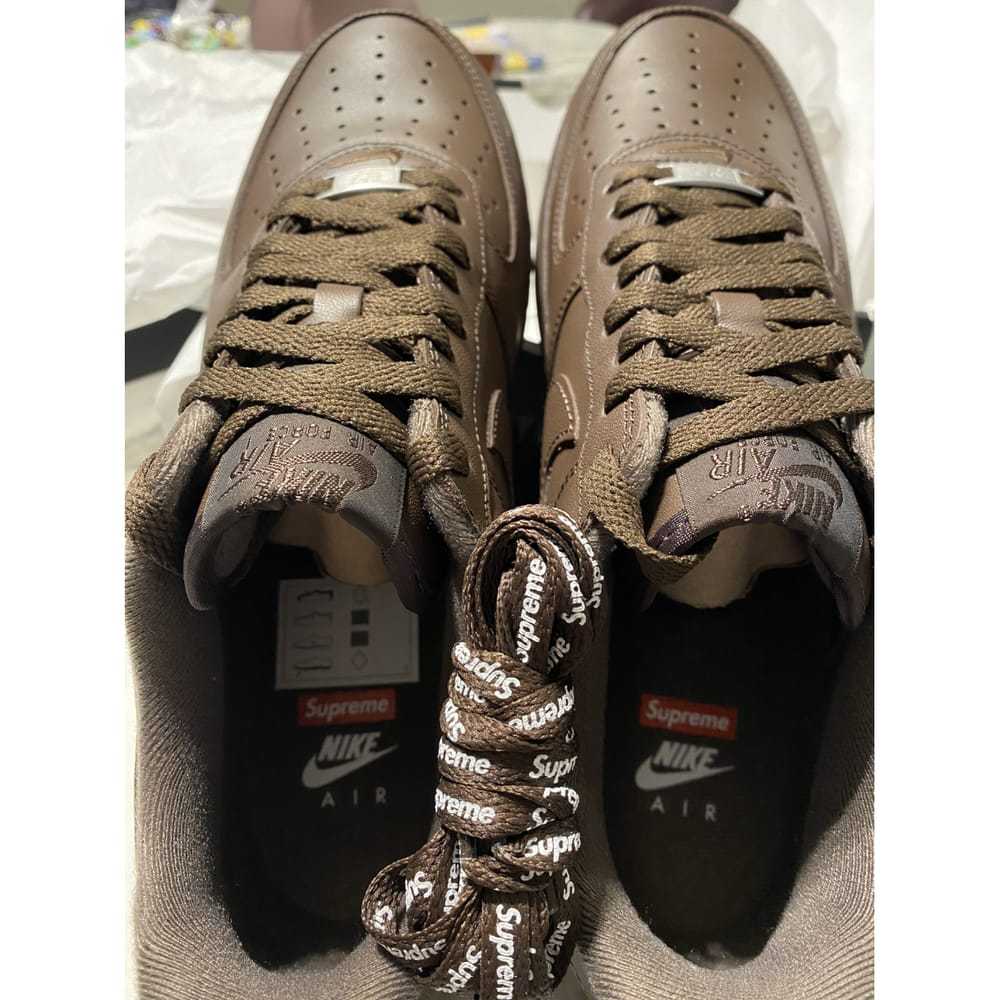 Nike x Supreme Air Force 1 leather trainers - image 3