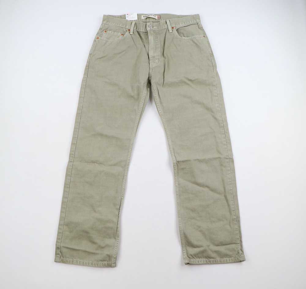 Levi's × Vintage Olive Levis 505 Straight Leg Fit… - image 1